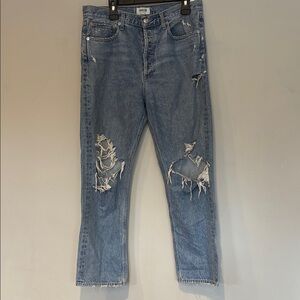 Agolde size 30 Blue Distressed Jeans